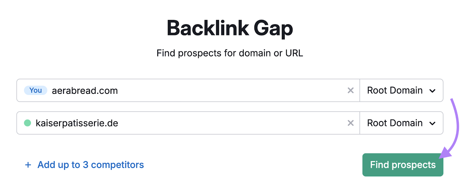 Domains are added.